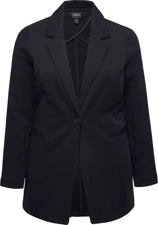 Immagine prodotto Ulla Popken Blazer di comodo jersey elasticizzato con taglio svasato e revers (54, 56)