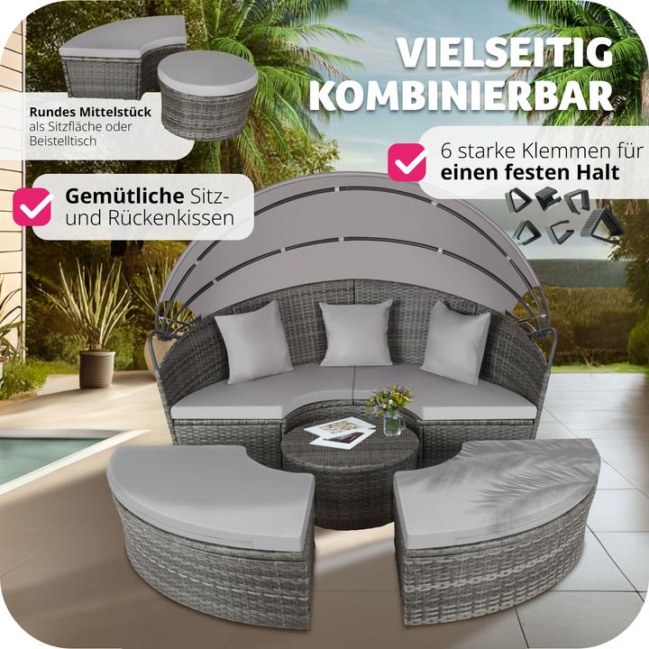 Image du produit tectake Salon de Jardin, Coquille