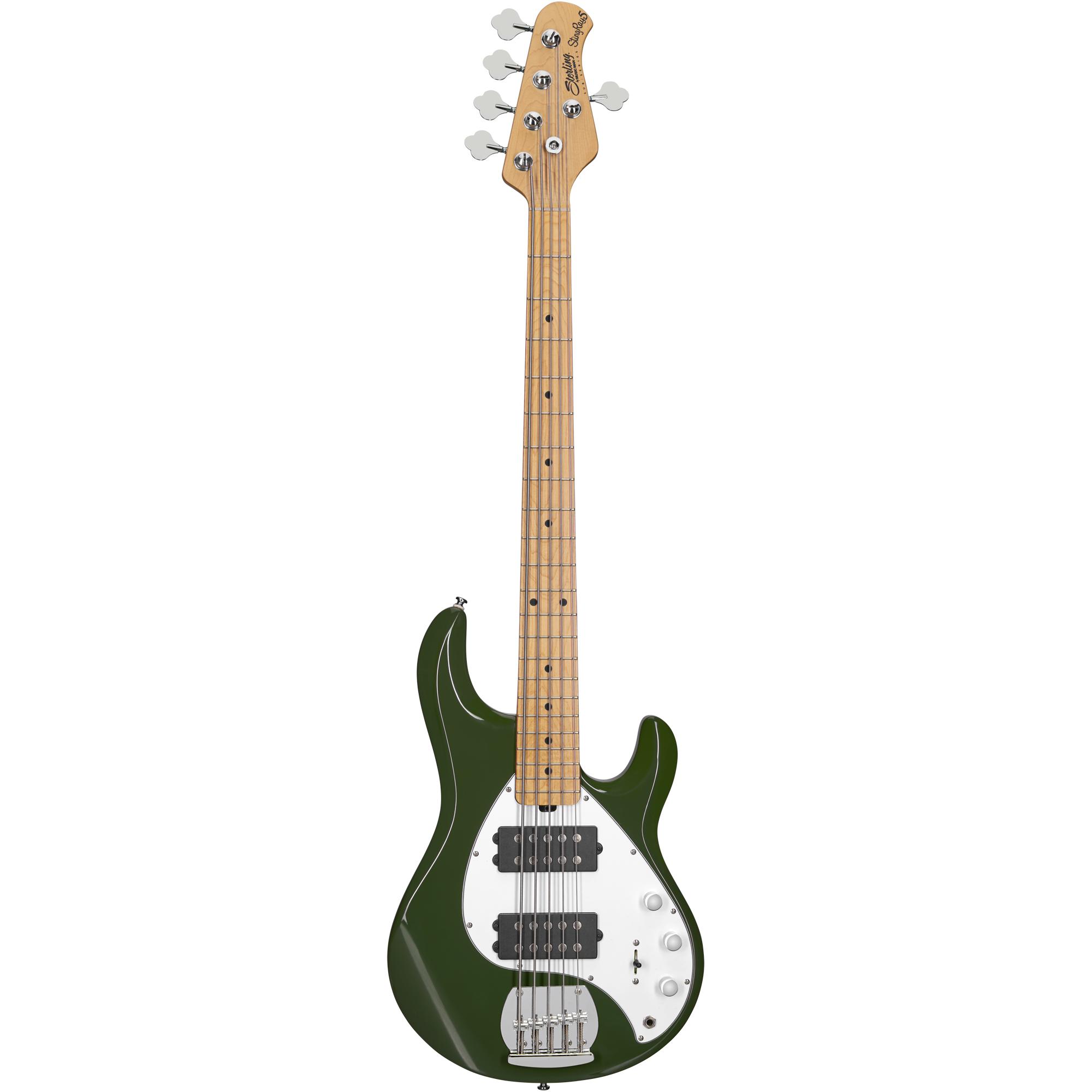 Sterling Bassgitarre, S.U.B., StingRay RAY5HH, Olive (E-Gitarre, Basswood, Maple), Gitarre, Grün