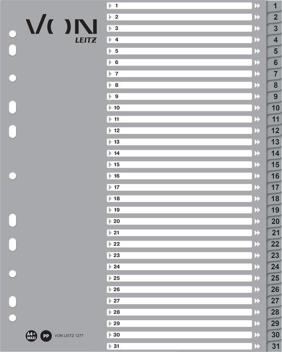 Produktbild von Register A4, 1-31