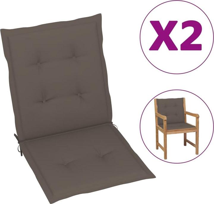 Produktbild vidaXL Gartenstuhlauflage für Niedriglehner (100 x 50 cm)