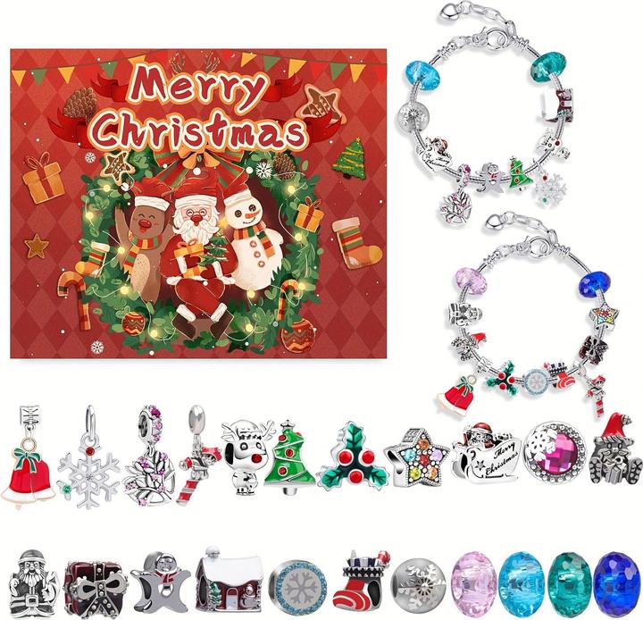 Activity Board Vintage 24-Tage-Countdown mit Charms