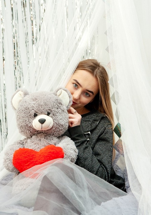 Actual product image Go Gift FRANK teddy bear 50 cm grey (50 cm)