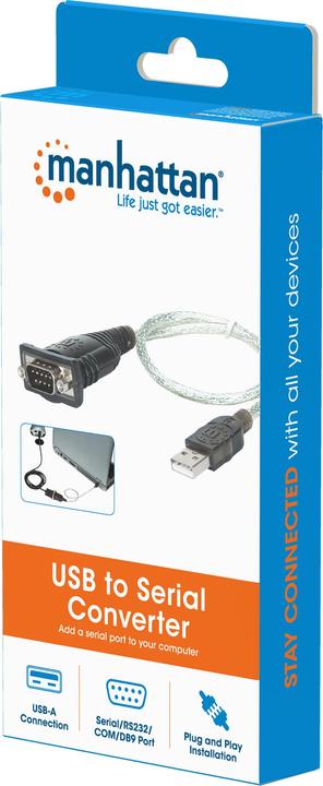 Immagine prodotto Manhattan Cavo d'interfaccia adattatore da USB a seriale (USB)