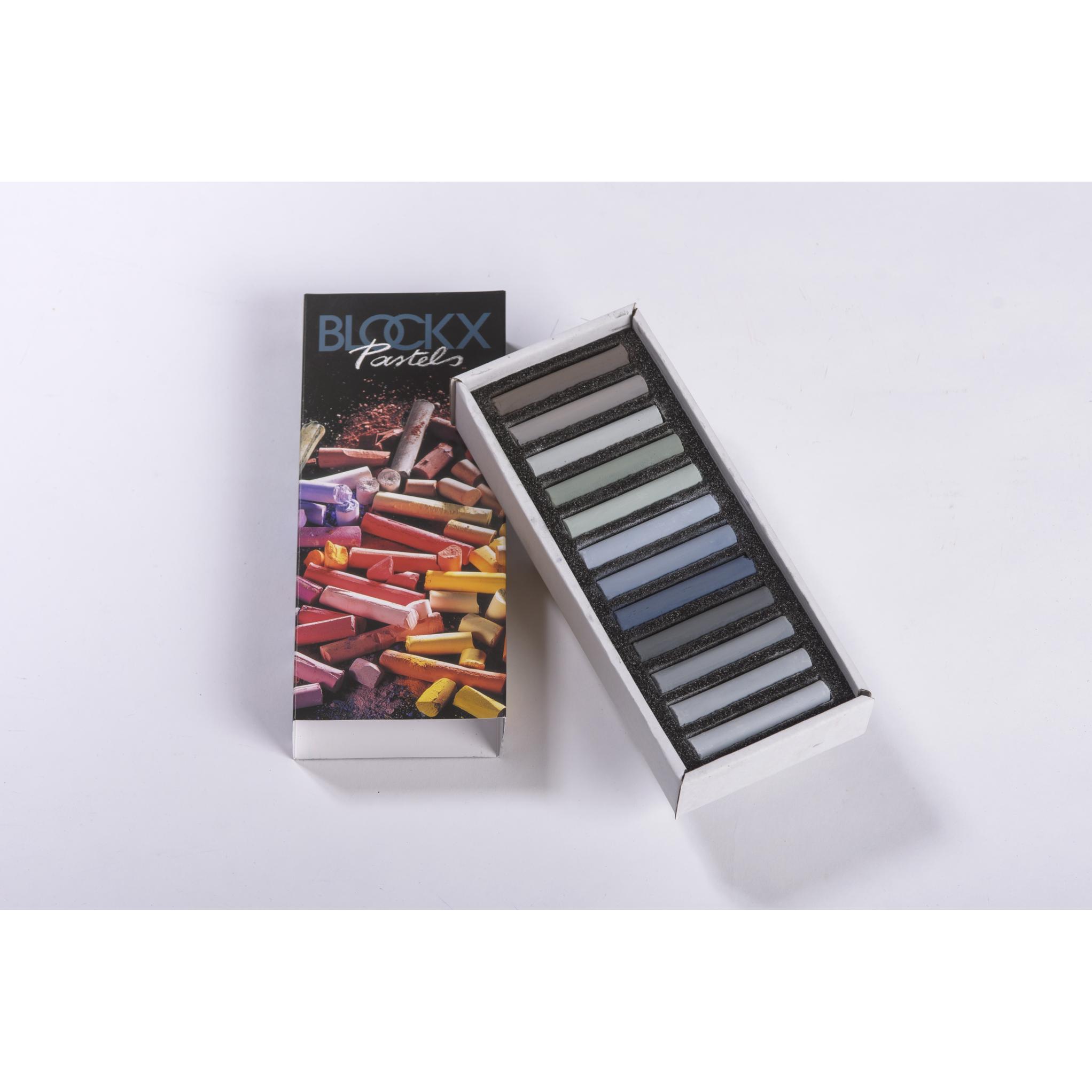 BlockX, Malstifte, Etui 12 Pastelle - Grau (Grau, 120 x)