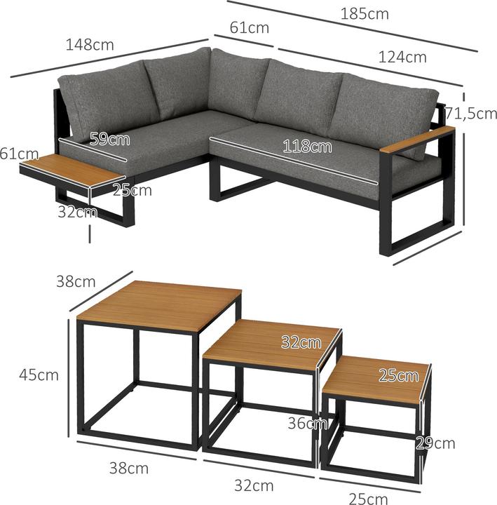 Immagine prodotto Outsunny Set di mobili da giardino