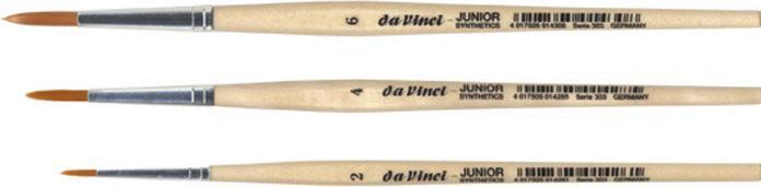 Produktbild da Vinci Pinsel Junior Synthetics Serie 303 rund Grösse 6 (3.80 mm)