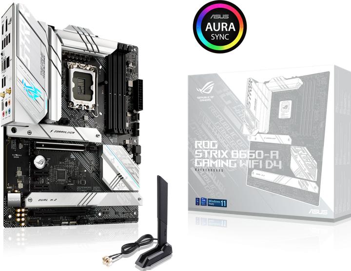 Produktbild ASUS ROG STRIX B660-A GAMING WIFI D4 (LGA 1700, Intel B660, ATX)