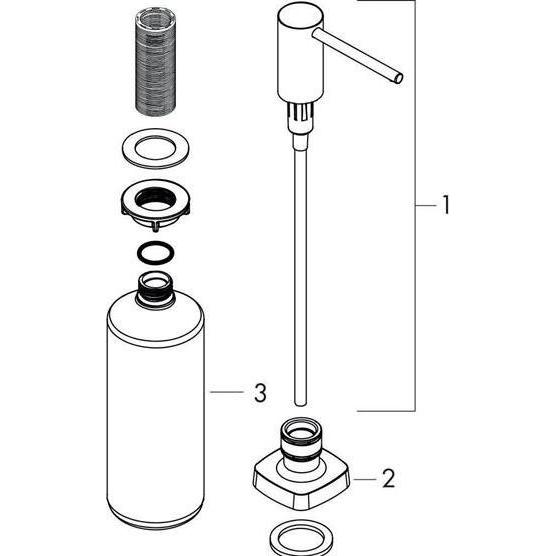 hansgrohe A71 Spülmittel-/ Lotionspender (chrom) (40468000)