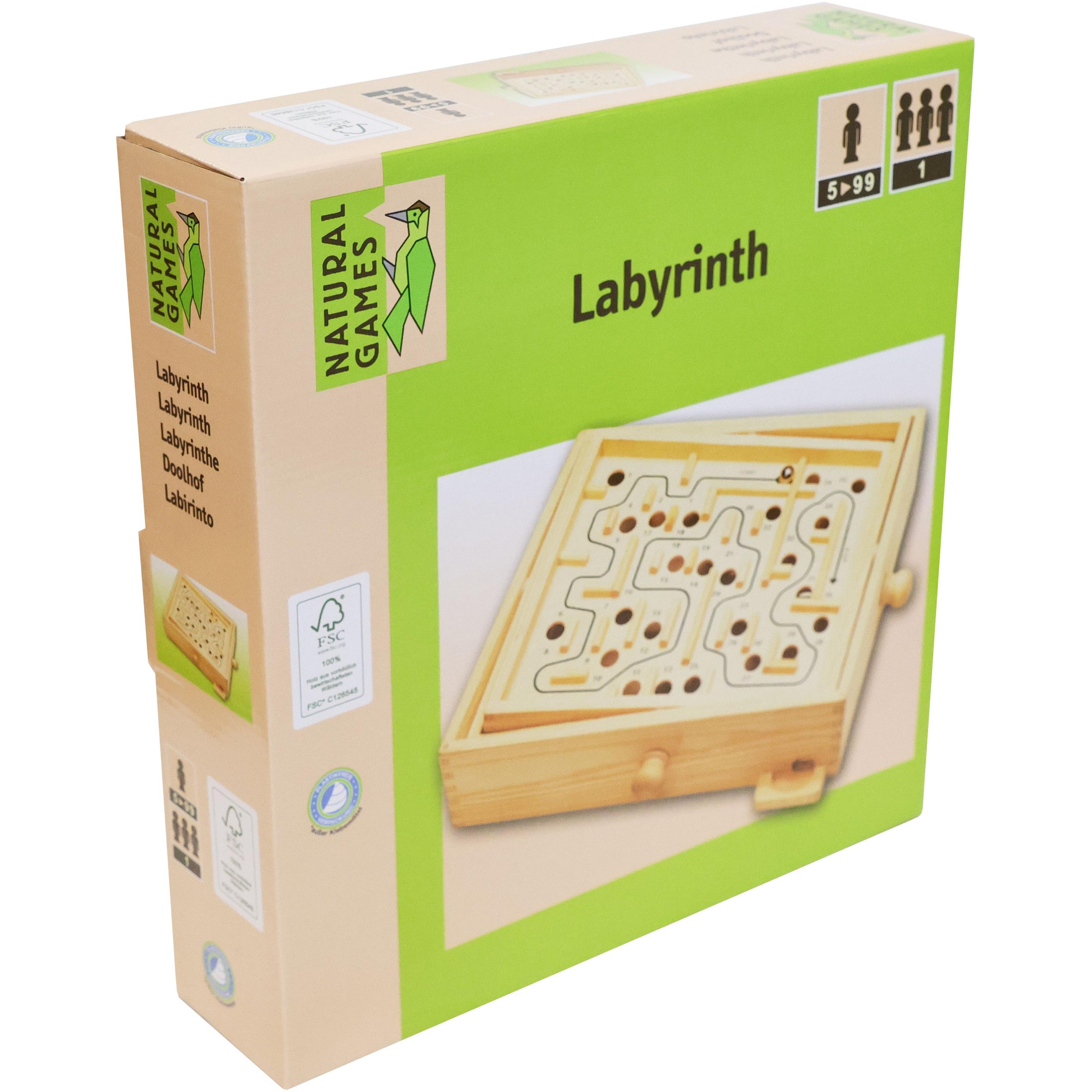 Natural games Labirinto di legno (Tedesco, 1 Giocatori)