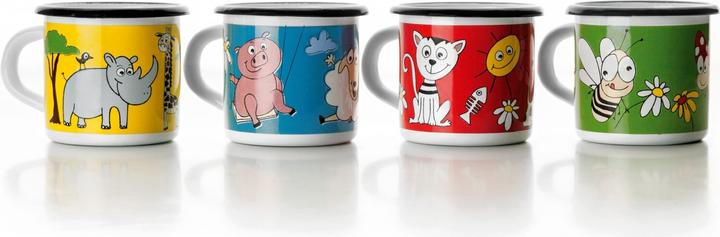 Ibili Tassen mit Tieren assortiert 8 cm, 400 ml Perfekt für kalte Getränke (400 ml, 8x)