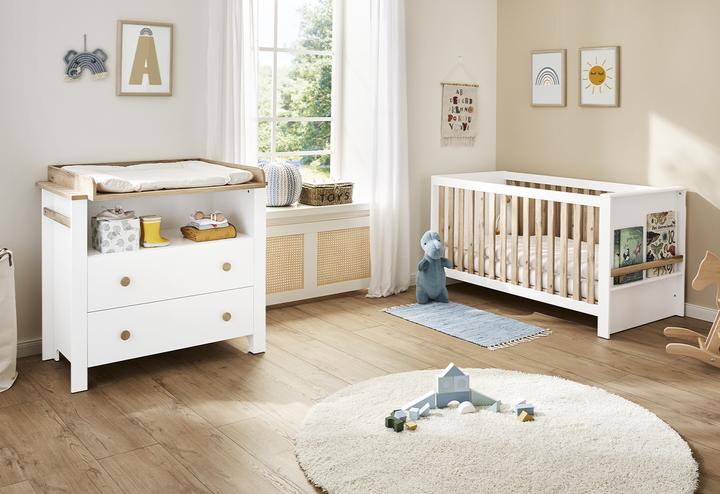 Immagine prodotto Pinolino Set da camera per bambini largo 2 pezzi "Lova". (Culla, Fasciatoio)