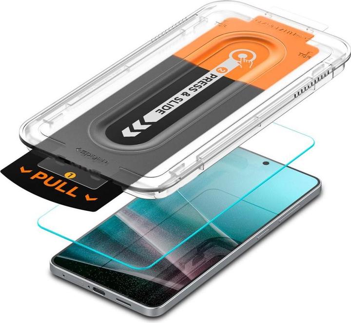 Produktbild Spigen - Glas.tR EZ-FIT Pro - Samsung Galaxy S25 Edge - Clear (1 Stück, Samsung Galaxy S25 Edge)