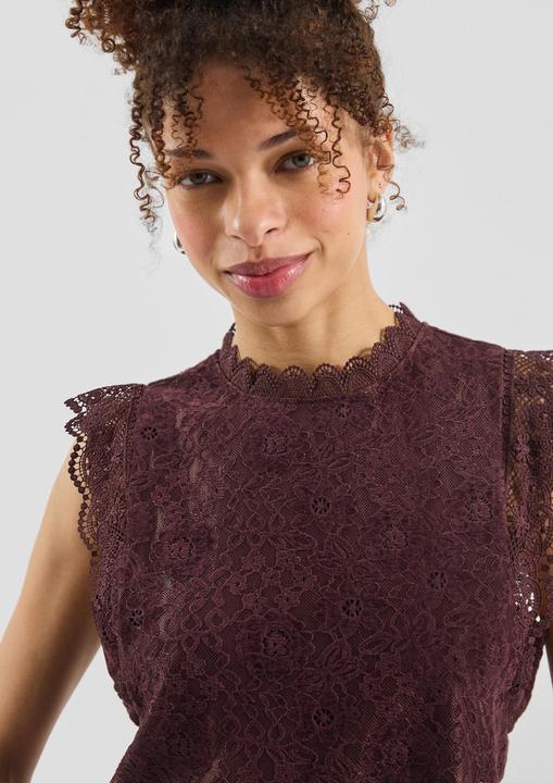 Immagine prodotto s.Oliver Bluse Blusentop aus Samtspitze (S)