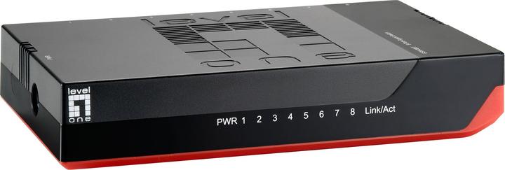 Actual product image LevelOne GSW-0807 8-Port Gigabit Ethernet Switch 1000Mb/s, Full Duplex, 10/100 Mb/s, Full/Half Duplex (8 ports)