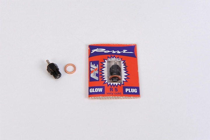 Actual product image Rossi glow plug r5 (very cold) for 5% nitro fuel