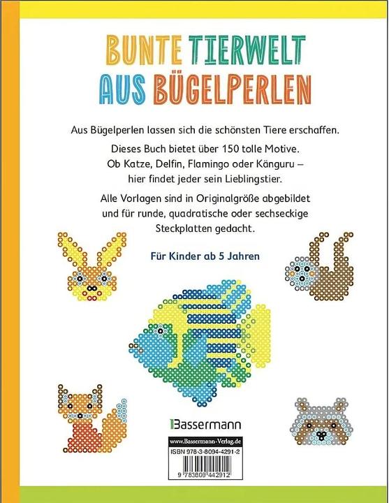 Actual product image My colorful template book: Ironing beads animals