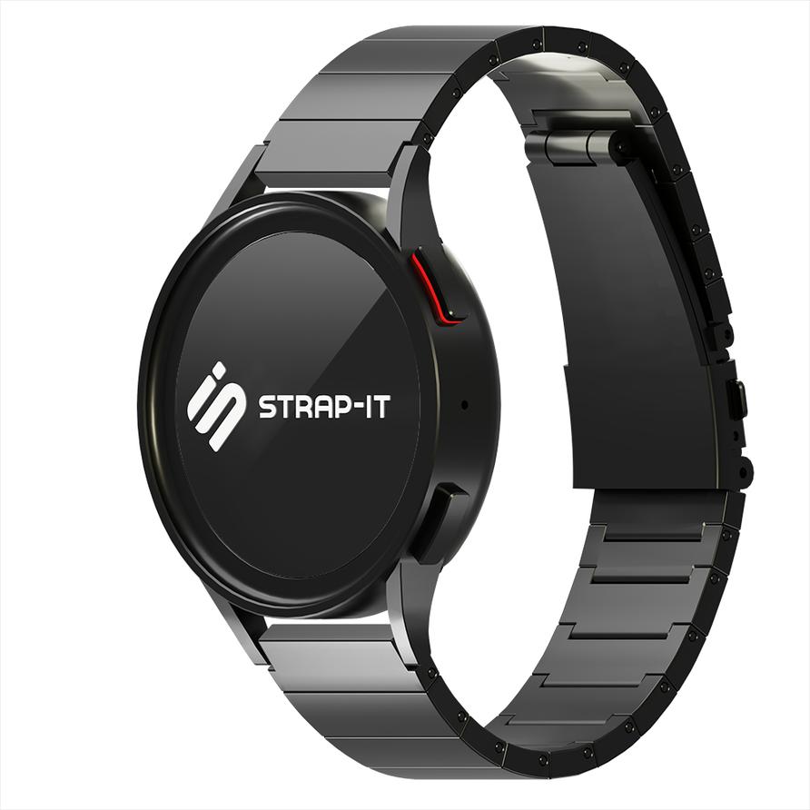 Strap-it Luxe titanium bandje - geschikt voor Xiaomi Mi Watch / Xiaomi Watch S1 - Active / Amazfit GTR 47mm / (Titan, Xi...