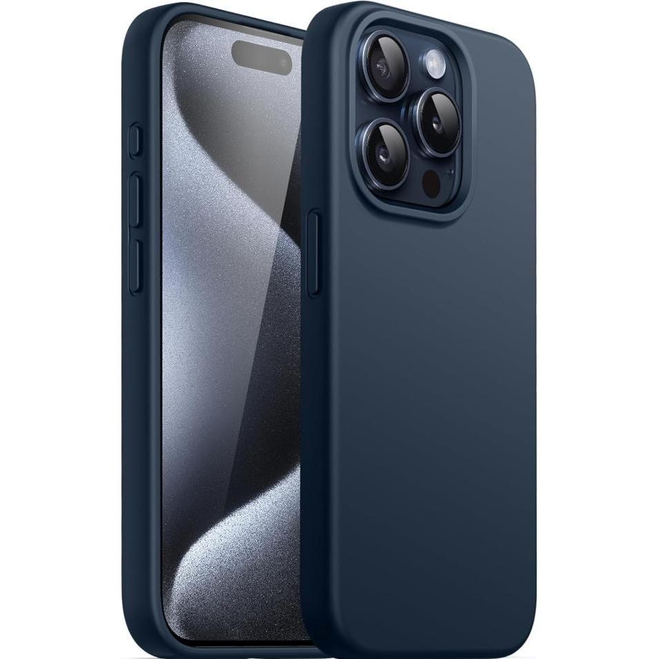 Screenguard Liquid Case (Apple iPhone 15 Pro), Smartphone Hülle, Blau