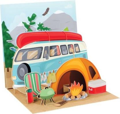 Immagine prodotto Up with paper Biglietto Pop-Up Biglietto motivo campeggio