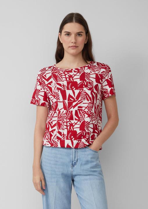 Produktbild S.Oliver T-Shirt Jersey-T-Shirt im O-Shape mit Cut-out (46)