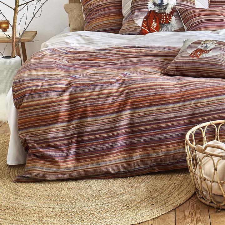 Produktbild Irisette Flausch-Cotton Bettwäsche Zobel 8556 rot (Bettwäsche Set, 80x80 cm, 135x200 cm)