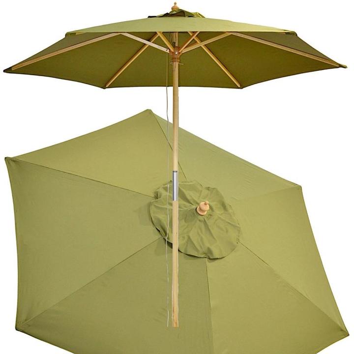 Immagine prodotto ProGarden Parasol Ogrodowy Drewniany 250cm Składany Zielony (2.50 m)