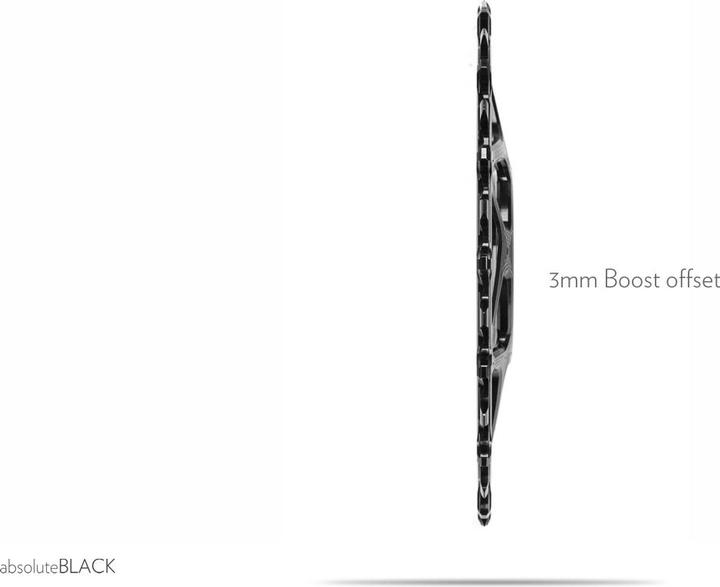 Actual product image AbsoluteBLACK aBLACK MTB OVAL RaceFace Cinch Direct Mount BOOST 148 (3mm offset) GOLD (28)