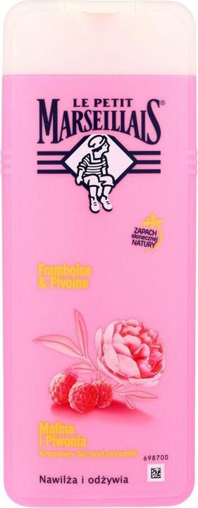 Actual product image Le Petit Marseillais Extra Gentle Shower Cream Organic Raspberry & Peony (400 ml)