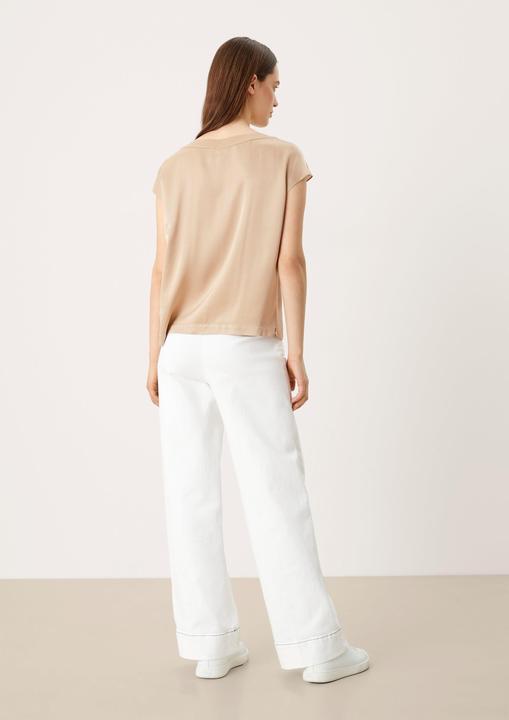 Image du produit s.Oliver Bluse Satinbluse mit Falten (40)