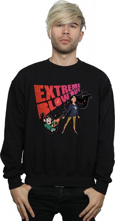 Actual product image Disney Mens Wreck It Ralph Pocahontas And Vanellope Sweatshirt (L)