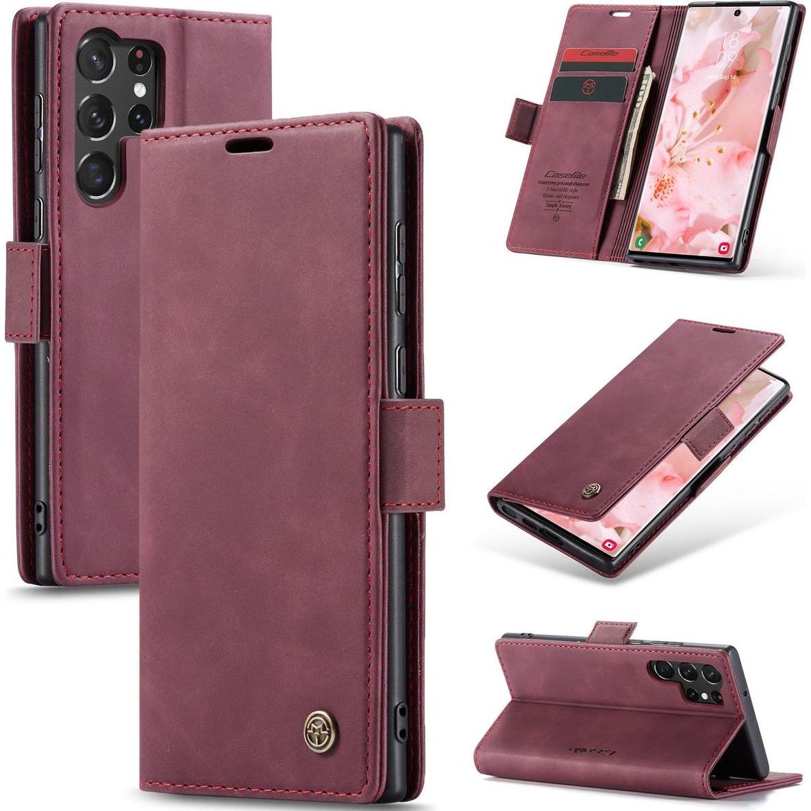 Thumbnail - König Design Hülle Handy Schutz für Samsung Galaxy S23 Plus Ultra Case Cover Tasche Wallet (Samsung Galaxy S23 Ultra), S...