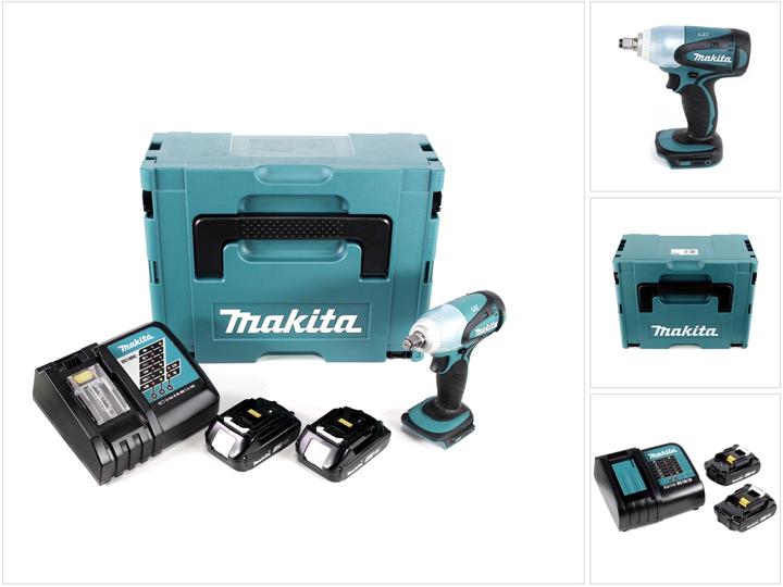 Produktbild Makita DTW 251 RAJ Akku Schlagschrauber 18 V 230 Nm 1/2" + 2x Akku 2,0 Ah + Ladegerät + Makpac