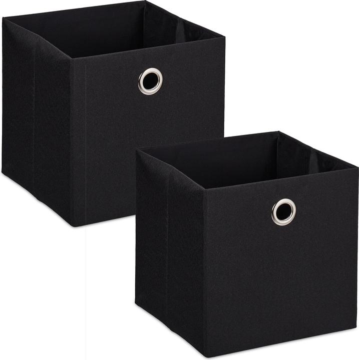 Relaxdays 2x scatola portaoggetti (30,5 x 30,5 x 30,5 x 30,5 cm, 27 l)