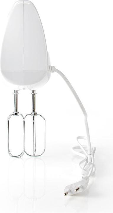 Productafbeelding Nedis Handmixer 200 W 5 snelheden Turbo functie 2 kloppers / 2 deeghaken Grijs/Wit (200 W)