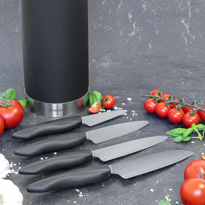 Produktbild Profino Runder Softtouch Messerblock inklusive 4 SHIN-Mess