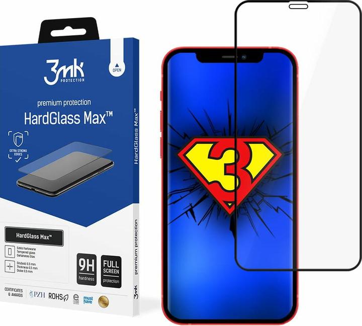 Actual product image 3MK Hardglass Max screen protector (1 pcs., Apple iPhone 12 Pro Max)