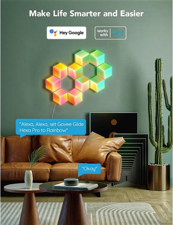 Actual product image Govee Glide Hexa Pro (0 lm)
