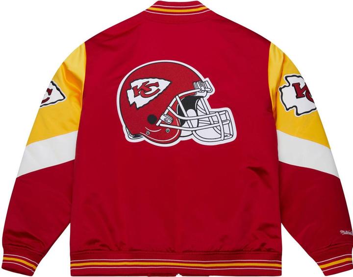 Actual product image Mitchell & Ness M&N Heavyweight Satin Jacke NFL Kansas City Chiefs - L (L)