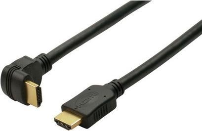 Immagine prodotto Tecline Cavo HDMI, angolato (versione 1), HDMI 1.3b, placcato in oro, 19 pin HDMI maschio/femmina, 2,0 m (2 m, HDMI)