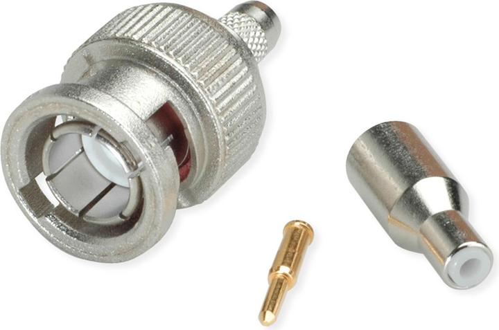 Actual product image Telegärtner BNC cable connector crimp G04 75 Ohm, crimp/crimp, standard, A2505, G04 (RG-179B/U)