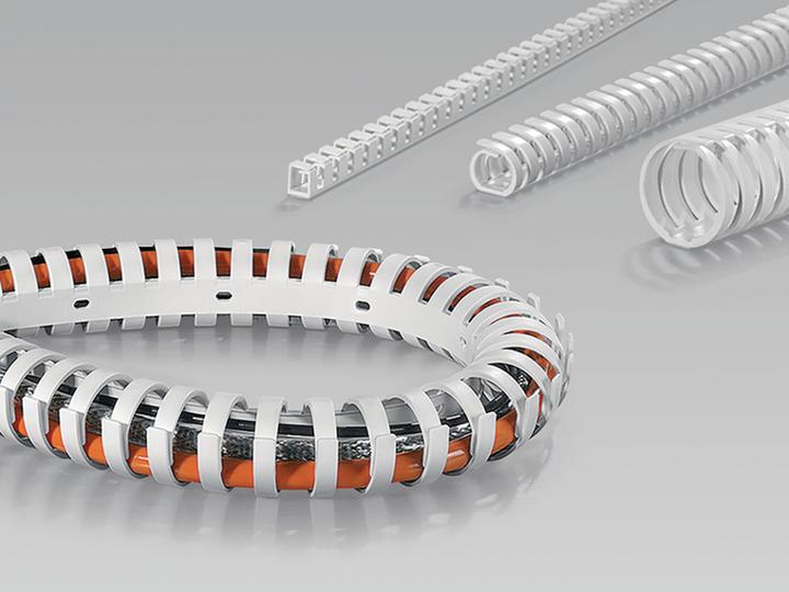 Produktbild HellermannTyton Flex. Kabelhalterung Heladuct Flex10SK (50 cm)