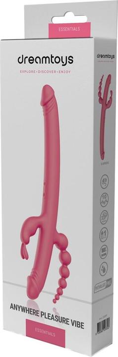 Produktbild Dream Toys Essentials Anywhere Pleasure Vibe Pink Vibrator 40 cm