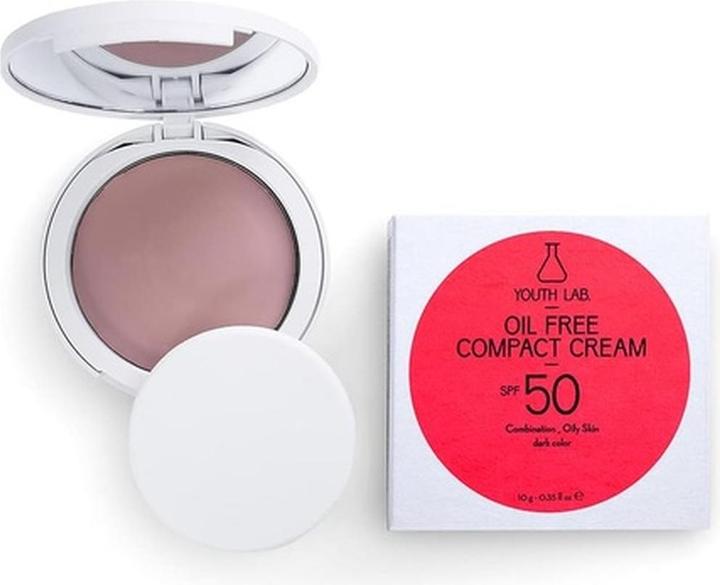 Youth lab. Oil Free Compact Cream SPF 50, Dark (Sonnencreme, SPF 50, 10 ml)