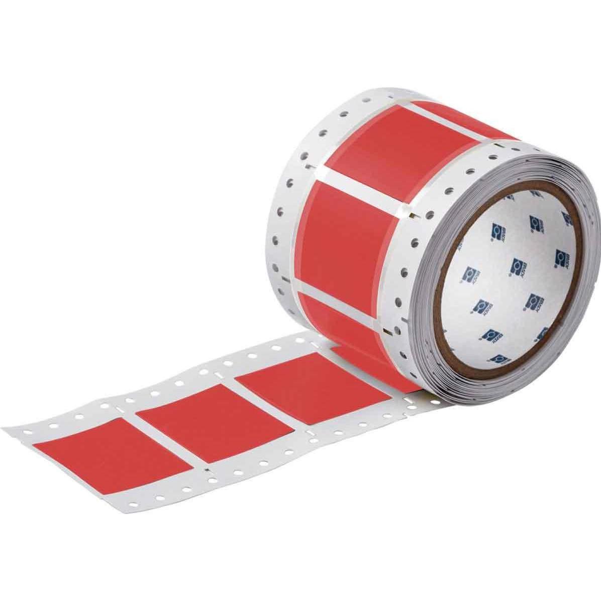 Brady, Etiketten, 3PS-1000-2-RD-S, B-342, Permasleeve, wärmeschrumpfd. Polyolefin, Rot, 50,8 x 42,16mm, für Ka