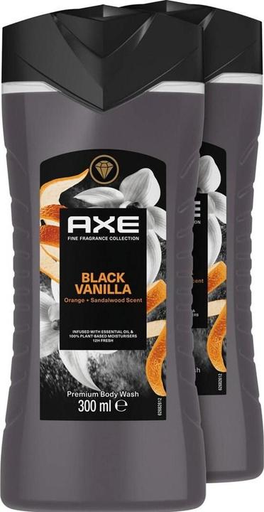 Produktbild AXE Duschgel Black Vanilla 2 x 300 ml, Geeignete (600 ml)