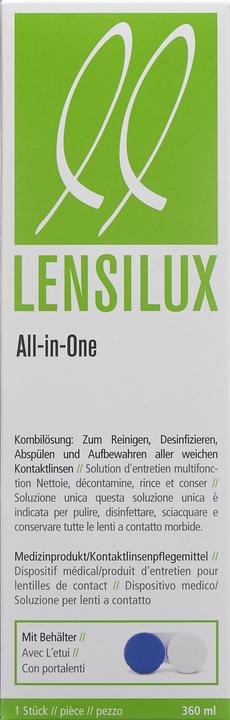 Produktbild Lensilux All-in-One Kombilösung +Behälter Lös (All in One Lösung, 360 ml)