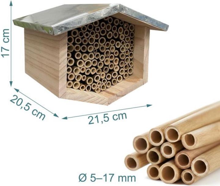 Actual product image Relaxdays beehouse (Wild bees)