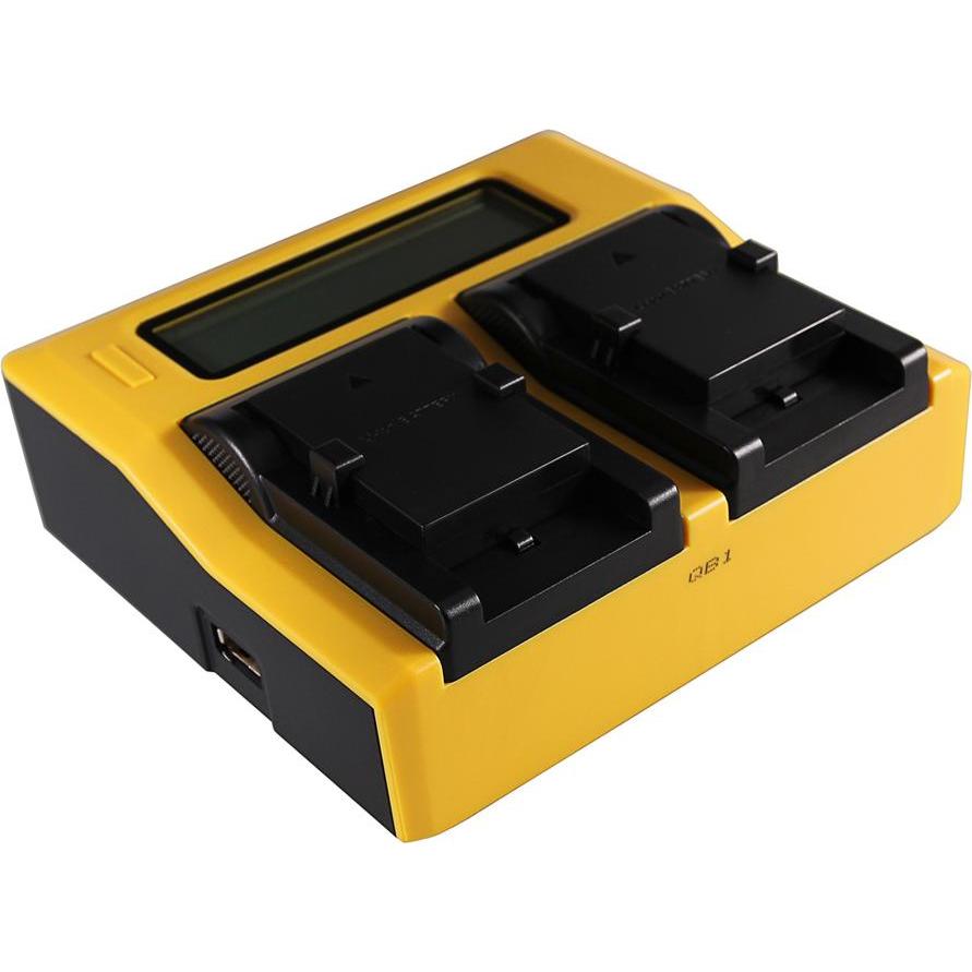 Patona Caricatore USB doppio LCD per Olympus Li-10B Camedia C50 Zoom C5000 Zoom C60 Zoom C760 Ultra (Caricabatterie per fotocamere), Alimentatore foto
