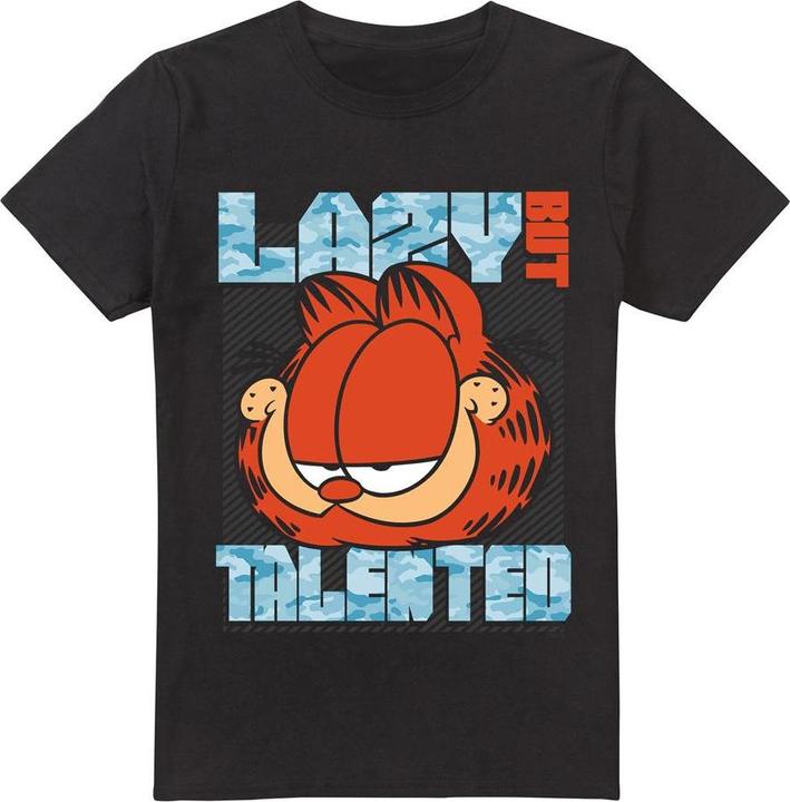 Actual product image Garfield Mens Lazy But Talented T-Shirt (L)